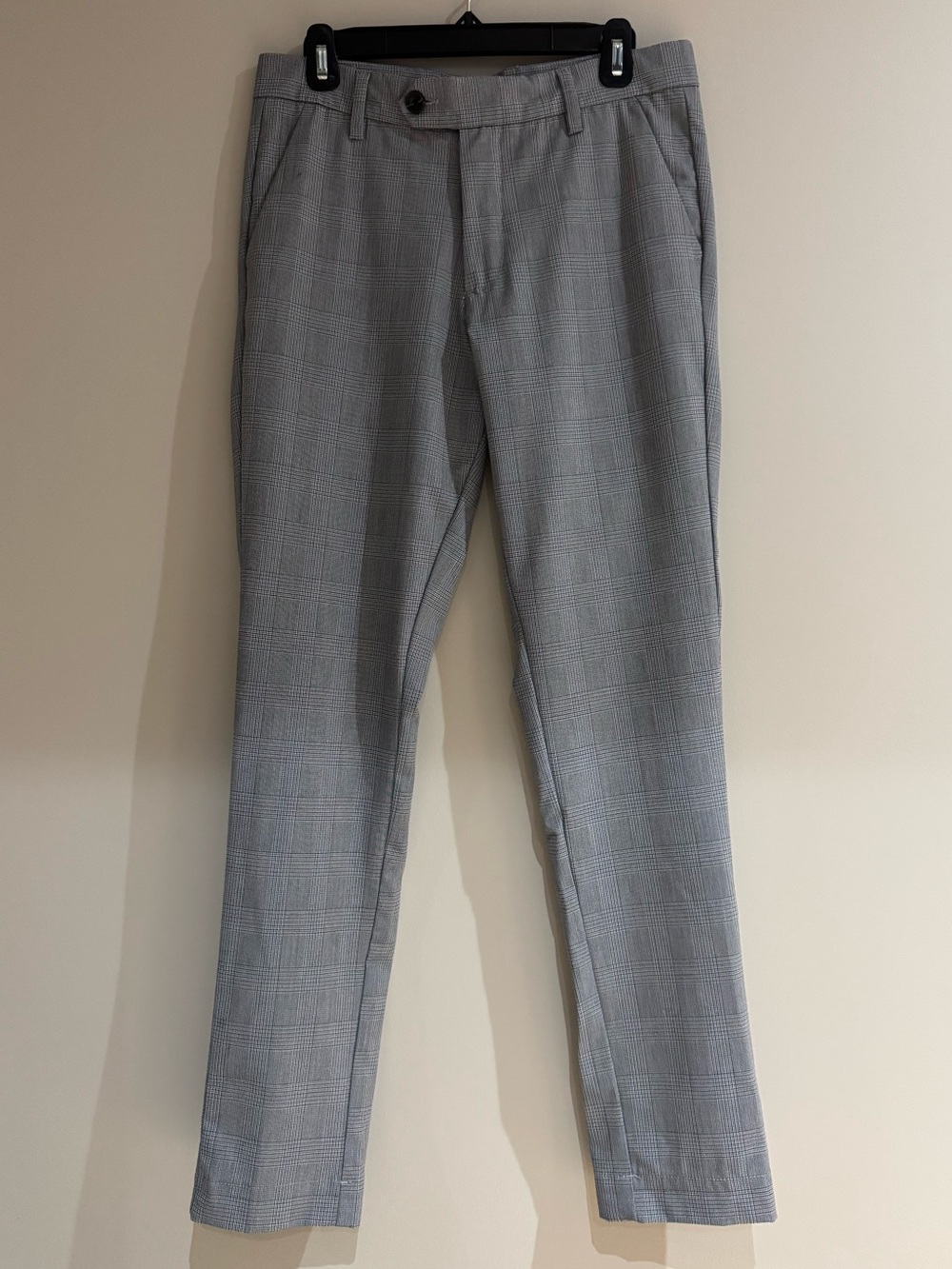 Jack & Jones Slim Plaid Dress Pants - Gray Size 30-32